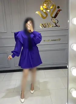 پیراهن آستین چین کد1004