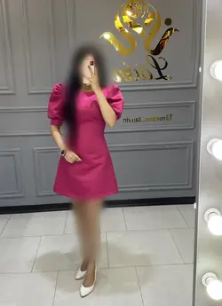 پیرهن عروسکی آستین پفی کد1001