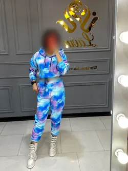 ست هودی شلوار آبرنگی