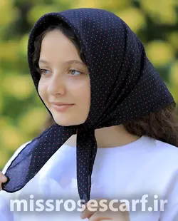 روسری دخترانه خال خالی