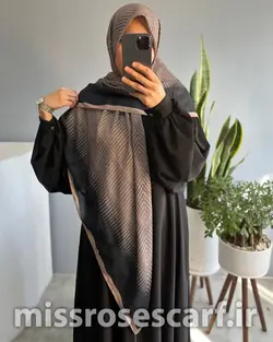 روسری طرح گندم طلایی