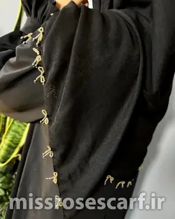 روسری مشکی طرح پاپیون