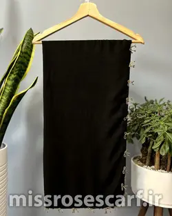 روسری مشکی طرح پاپیون