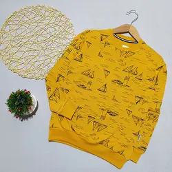 بلوز تک پسرانه طرح موج و قایق کد 1834