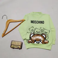 بلوز تک دخترانه طرح خرسی moschino کد 1832