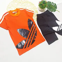 تيشرت شلوارک پسرانه سه خط آديداس کد 1403