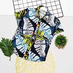 تيشرت هاوايي پسرانه مدل برگ کد 1449