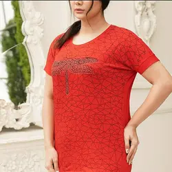 تیشرت زنانه ویسکوز نگینی طرح شاپرک کد 001856