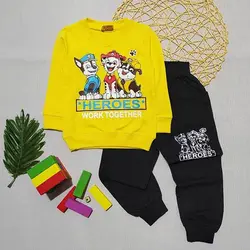 ست بلوز شلوار پسرانه طرح سگ هاي نگهبان کد 1520