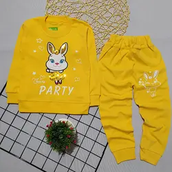 ست بلوز شلوار دخترانه طرح خرگوش پولک دوزی party کد 1661