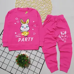 ست بلوز شلوار دخترانه طرح خرگوش پولک دوزی party کد 1661