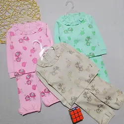 ست بلوز شلوار نوزادی دخترانه پنبه طرح چاپی گل کد 1804