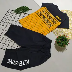 ست تيشرت شلوارک پسرانه طرح alternative کد 1331