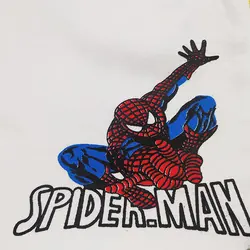 ست تیشرت شلوارک پسرانه مدل اسپایدرمن تیشرت سفید و شلوارک مشکی ارزان _فروشگاه مدیلند.