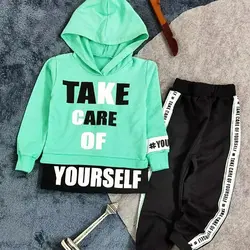 ست هودی شلوار پسرانه پایین تیکه خور چاپ take کد 1739