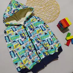 سوییشرت پسرانه داخل پشمی طرح کوسه کد 1652