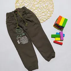 شلوار پسرانه کتان خزدار طرح اسکلت کد 1699