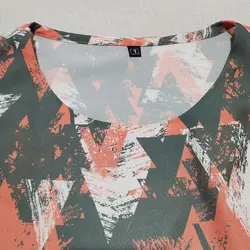 شوميز حرير زنانه آستين عروسکي طوسي گلبهي کد 1528