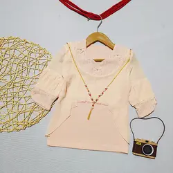 شومیز حریر دخترانه یقه هفت پایین ساده کد 1947