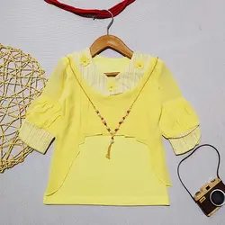 شومیز حریر دخترانه یقه هفت پایین ساده کد 1947