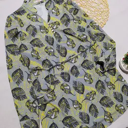 شومیز زنانه 5 دکمه طرح برگ کد 01671