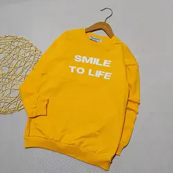 بلوز تک پسرانه چاپ SMILE استیکری کد 1945