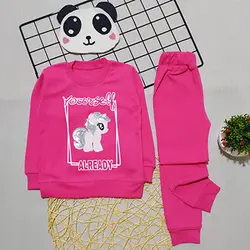 ست بلوز شلوار دخترانه طرح اسب تک شاخ پولک دوزی کد 1664