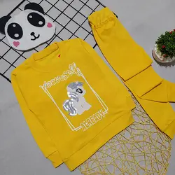 ست بلوز شلوار دخترانه طرح اسب تک شاخ پولک دوزی کد 1664