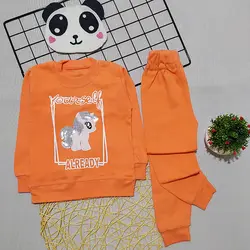 ست بلوز شلوار دخترانه طرح اسب تک شاخ پولک دوزی کد 1664