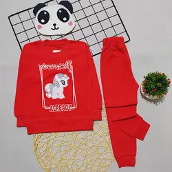 ست بلوز شلوار دخترانه طرح اسب تک شاخ پولک دوزی کد 1664