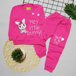 ست بلوز شلوار دخترانه طرح خرگوش پولک دوزی کد 1586