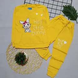 ست بلوز شلوار دخترانه طرح خرگوش پولک دوزی کد 1586