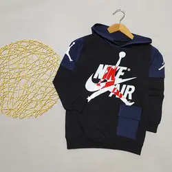 هودی پسرانه جیب دار چاپ NIKE AIR کد 1836