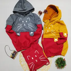 هودی دخترانه سوییت طرح گربه ای کد 1796