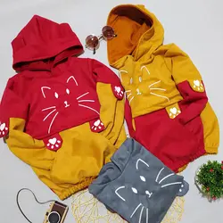 هودی دخترانه سوییت طرح گربه ای کد 1796