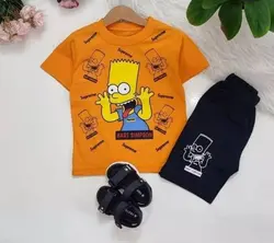 ست تیشرت شلوارک اسپرت طرح SUPERME کد2036