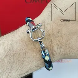 دستبند امگا کنفی رنگی Omega Bracelet