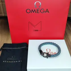 دستبند امگا کنفی طوسی Omega Bracelet