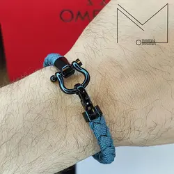 دستبند امگا کنفی طوسی Omega Bracelet