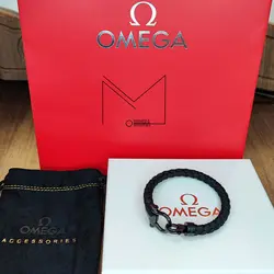 دستبند امگا کنفی تمام مشکی Omega Bracelet