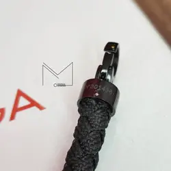 دستبند امگا کنفی تمام مشکی Omega Bracelet