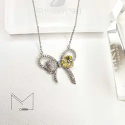 گردنبند سواروسکی مدل پاپیون