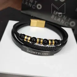 دستبند مون بلان طلایی