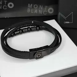 دستبند چرم مون بلان