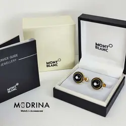 دکمه سردست طلایی مون بلان Montblanc