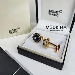 دکمه سردست طلایی مون بلان Montblanc