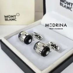 دکمه سردست نقره ای مون بلان Montblanc