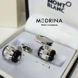 دکمه سردست نقره ای مون بلان Montblanc