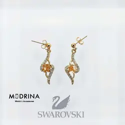 گوشواره رزگلد سواروسکی Swarovski