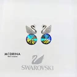 گوشواره قو سواروسکی Swarovski